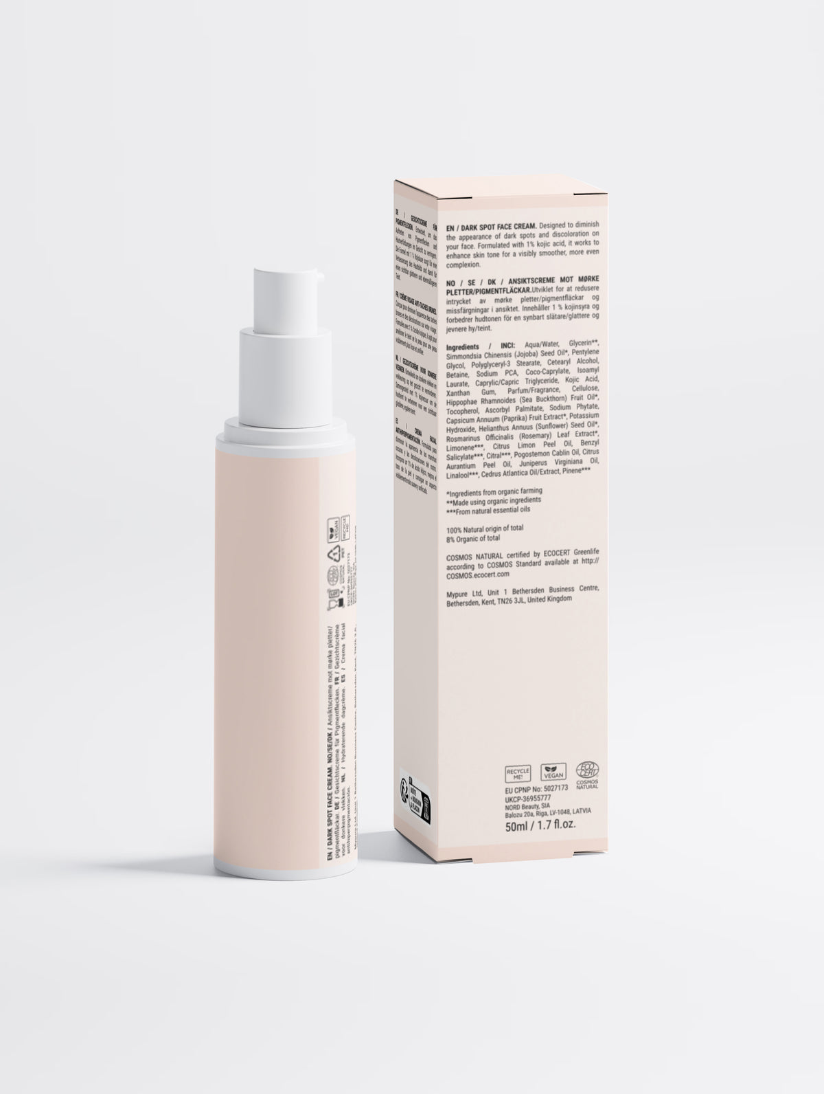 Dark Spot Face Cream with Kojic Acid